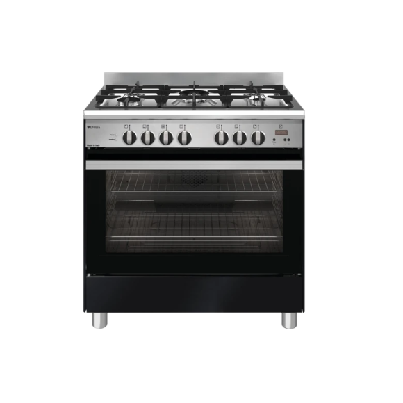EM865GEMB Emilia  80cm Dual Fuel Cooker - Matt Black 